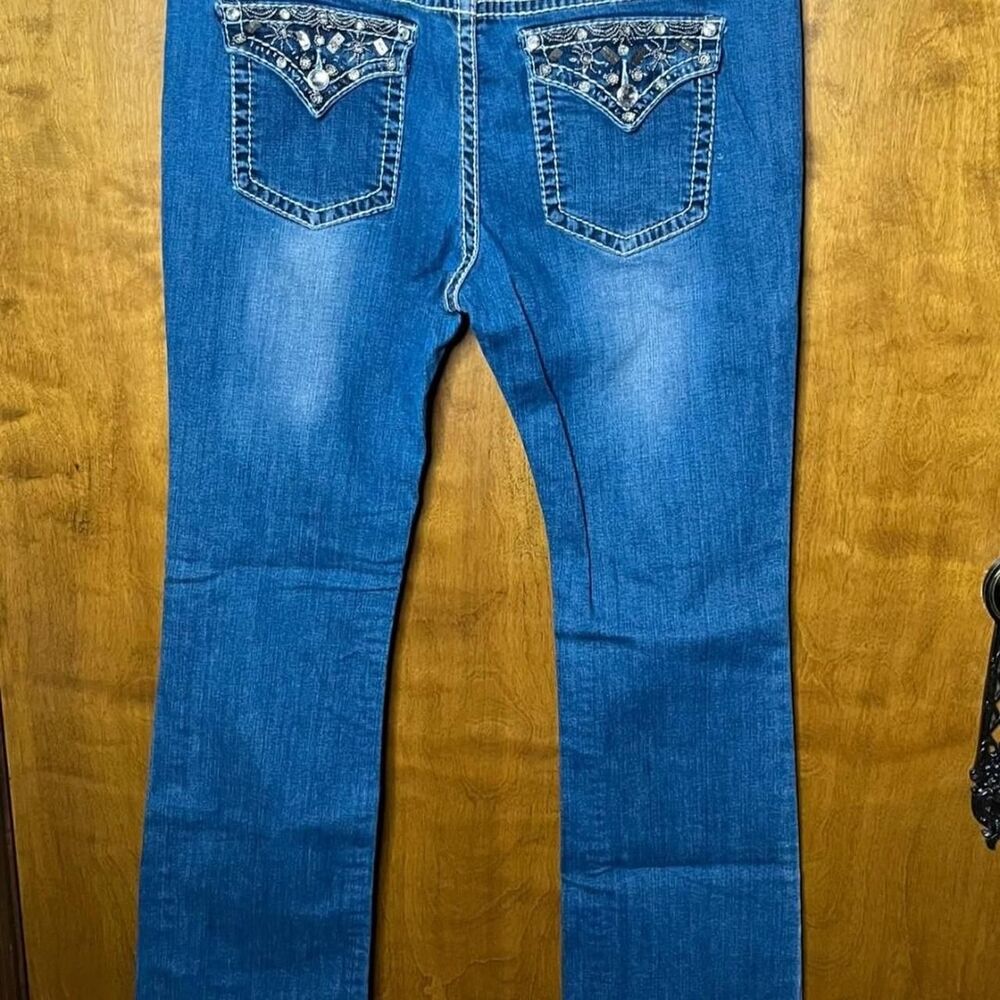 Iron Horse Women's Blue and Navy Jeans - Picture 2 of 7